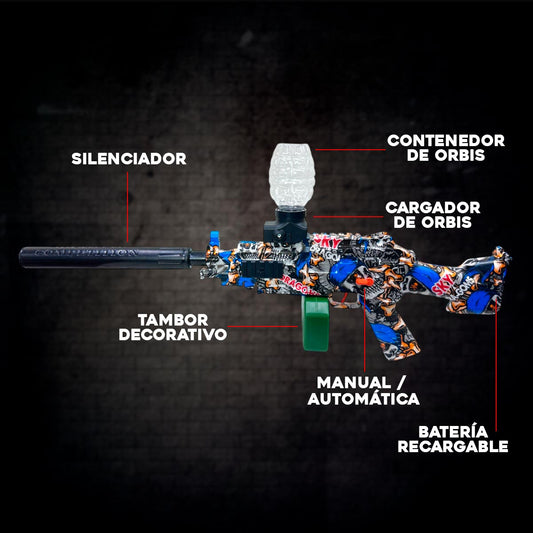 Pistola de Juegos Hidrogel 500 bolas de obsequio